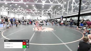 100 lbs Semifinal - Daniel Rineer, Kraken vs Elise Gilfoil, Team Nauman Wrestling Club