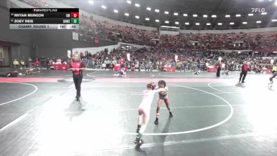 55 lbs Champ. Round 1 - Zoey Reis, Seymour Area Wrestling Club vs Rhyan Mungon, C4c Milwaukee