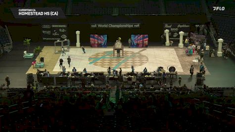 Homestead HS (CA) "Cupertino CA" at 2026 WGI Percussion/Winds World Championships