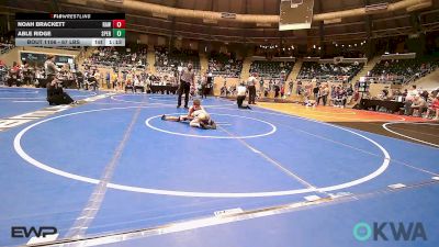 67 lbs Round Of 16 - Noah Brackett, Raw Wrestling Club vs Able Ridge, Sperry Wrestling Club
