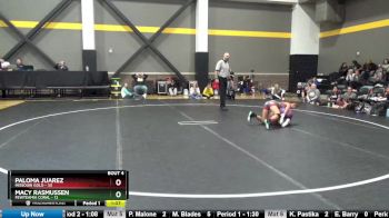 100 lbs Round 2 (4 Team) - Paloma Juarez, Missouri Gold vs Macy Rasmussen, FEWTeamIA Coral