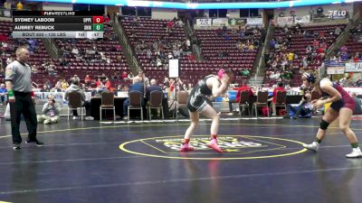 130 lbs Consi 2 - Sydney Laboon, Upper St Clair-G vs Aubrey Rebuck, Shikellamy-G