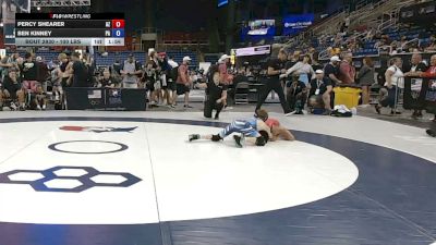 100 lbs Cons. Sub-rd Of 16 - Percy Shearer, Arizona vs Ben Kinney, Pennsylvania