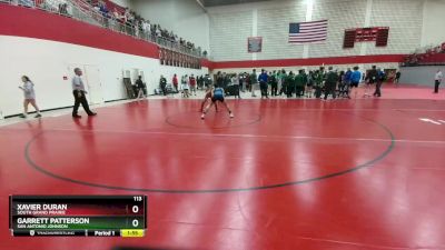 113 lbs Round 4 - Garrett Patterson, San Antonio Johnson vs Xavier Duran, South Grand Prairie