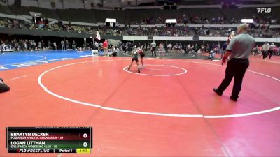 National 3-5 72 Champ. Round 1 - Logan Littman, Great Neck Wrestling Club vs Braxtyn Decker, Poquoson Athletic Association