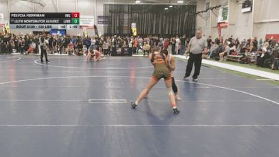 130 lbs Champ. Rd Of 64 - Lilith Montemayor Alvarez, Lopez Wrestling vs Felycia Kerkman, Husky Wrestling Club