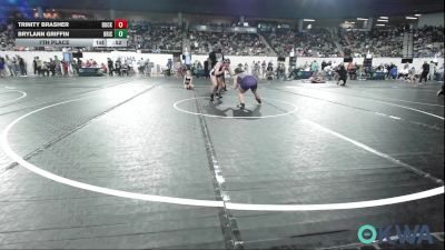 135 lbs 7th Place - Trinity Brasher, Buck Pride Wrestling vs Brylann Griffin, Bristow Elementary Wrestling Club