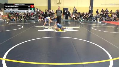 65 lbs Cons. Semi - Jensen Kappes, Bison Wrestling Club vs Gavin Boehlke, No Nonsense Wrestling