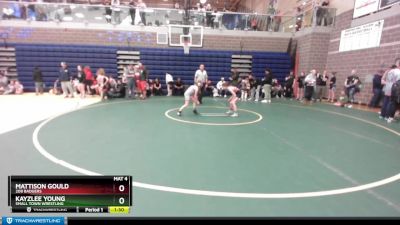 70 lbs Round 4 - Mattison Gould, 208 Badgers vs Kayzlee Young, Small Town Wrestling