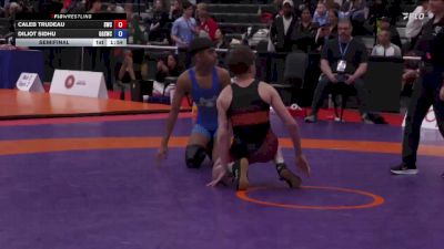 55kg Semifinal - Caleb Trudeau, Spartan Wrestling Club vs Diljot Sidhu, Guru Gobind Singh Wrestling Club