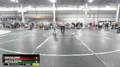 70 lbs Round 1 - Abbygail Bugher, Homedale Wrestling vs Adalynn Cornu, Idaho Gold Wrestlling