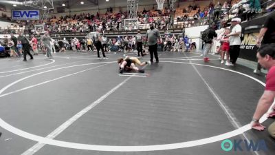 66 lbs Quarterfinal - Tobias Roundtree, ARDMORE TAKEDOWN CLUB vs Bryer Votaw, Madill Takedown