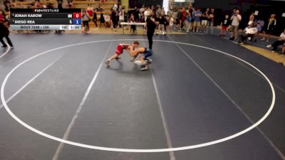 105 lbs Cons. Round 4 - Jonah Karow, MN vs Diego Rea, IL