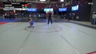 46 lbs Cons. Round 5 - John Ryan, Thermopolis Wrestling Club vs Mateo Garcia, Shepherd Wrestling Club