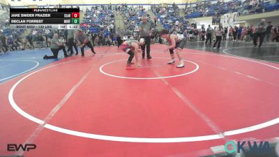 132 lbs Semifinal - Jake Snider Frazier, Claremore Wrestling Club vs Declan Forrest, Northeast Take Down Club