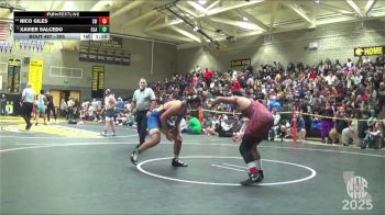 205 lbs Champ. Round 2 - Xavier Salcedo, Clark vs Nico Giles, Spartans Wrestling