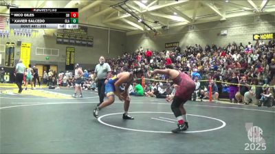 205 lbs Champ. Round 2 - Xavier Salcedo, Clark vs Nico Giles, Spartans Wrestling