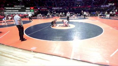 2A 157 lbs Cons. Round 2 - Nicholas Hartley, Jerseyville (Jersey) vs Jasper Harper, New Lenox (Providence Catholic)