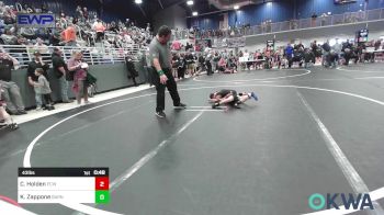 43 lbs Final - Camden Holden, Ponca City Wildcat Wrestling vs Kannon Zappone, Barnsdall Youth Wrestling