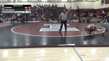 132 lbs Round 1 (3 Team) - Ryan Shipley, Vinton-Shellsburg vs CJ Martin, Mount Vernon