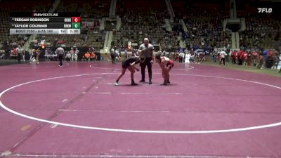 6-7A 165 Quarterfinal - Taylor Coleman, Brookwood Jr-Sr vs Teegan Robinson, Dothan HS