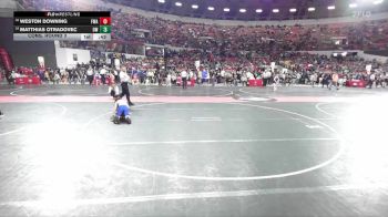 75 lbs Cons. Round 3 - Matthias Otradovec, Oconto Wrestling vs Weston Downing, FWA