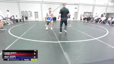 190 lbs Round 2 (6 Team) - Chase Kivett, Missouri vs Riley Hucks, South Carolina