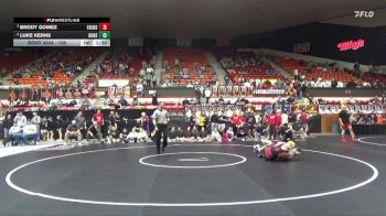 165 lbs Semifinal - Brody Gomez, Fort Scott Hs vs Luke Kerns, Buhler Hs