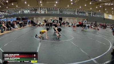 72 lbs Round 2 (6 Team) - Zane Gustafson, Jaguar Warriors vs Cael Schlueter, Rough House