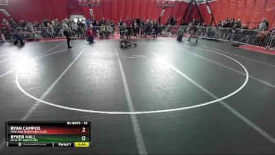 53 lbs Quarterfinal - Ryan Campos, Fox Lake Wrestling Club vs Ryker Hall, DC Elite Wrestling