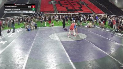 110 lbs 2nd Place Match - Abbey West, Utah vs Hayley Petersen