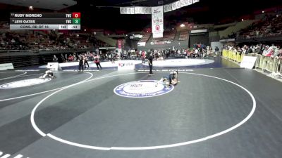 105 lbs Cons. Rd Of 16 - Levi Oates, Turlock Wrestling Club vs Rudy Moreno, Terminators Wrestling Club