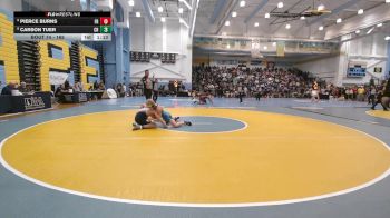165 lbs Champ. Round 1 - Pierce Burns, Wilmington Friends H S vs Carson Tuer, Cape Henlopen H S