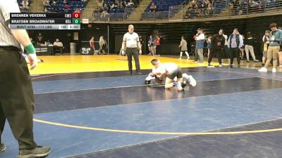117 lbs Semifinal - Brennen Veverka, Chestnut Ridge vs Brayden Broadwater, Belle Vernon