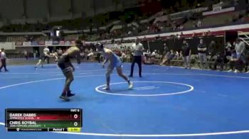 157 lbs Semis & 1st Wb (8 Team) - Chris Roybal, John Hopkins University vs Darek Dabbs, Apprentice School