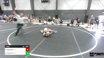 98 lbs Final - Paxton Beckett, UP Outlaws vs Gregory Ford III, Ford Dynasty WC