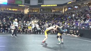 132 lbs Quarterfinal - Gage Spurgeon, Eddyville-Blakesburg-Fremont vs Clayton Strang, Alburnett