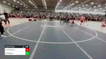 132 lbs Quarterfinal - Aiden Simmons, CA vs Blue Stiffler, GA