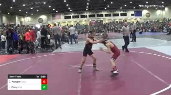 61 lbs Semifinal - Colton Koegler, Douglas Mat Club vs Lincoln Cain, Salem Elite Mat Club
