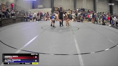 207 lbs Cons. Round 1 - Andrea Smith, Mount Olive vs Alyssa Pinkston, Lindsey Wilson