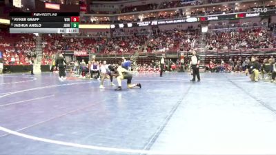 3A-132 lbs Quarterfinal - Ryker Graff, Waverly-Shell Rock vs Jashua Anglo, Johnston