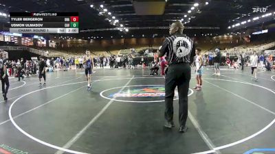 102 lbs Champ. Round 1 - Tyler Bergeron, Unattached vs Usmon Ulmasov, Caveman