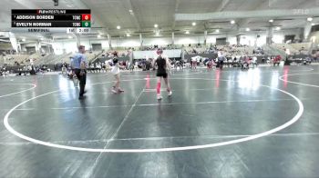 112 lbs Semifinal - Addison Borden, Blackman Wrestling Club vs Evelyn Norman, TN Wrestling Academy
