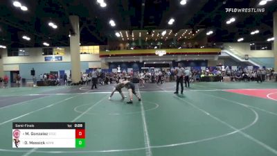 133 lbs Semifinal - Michael Gonzalez, Springfield Tech vs Dillon Messick, Apprentice
