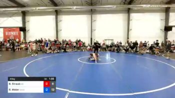 45 kg Semifinal - Benjamin Straub, M2 Black vs Ryan Meier, Doughboy Red