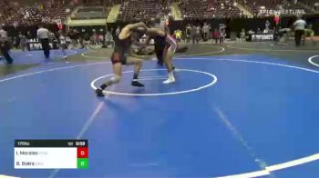 170 lbs Consi Of 8 #2 - Isaiah Morales, CVBJJ vs Brook Byers, Salem Elite