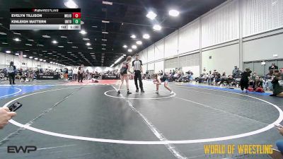 110 lbs Rr Rnd 5 - Evelyn Tillison, MOJO K-6 vs Kinleigh Mattern, Untouchables Girls Black