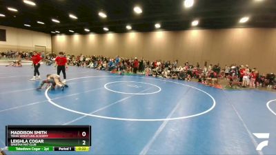 68-70 lbs Round 1 - Maddison Smith, Texas Wrestling Academy vs Leighla Cogar, Spartan Mat Club