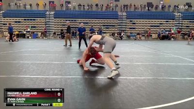 215 lbs Cons. Round 4 - Evan Gavin, St. Mary`s Ryken vs Maxwell Garland, Calvert Hall College