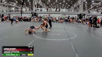 100 lbs Semis (4 Team) - Jason Hughes, Mat Warriors White vs Herman Littleton, Full Circle